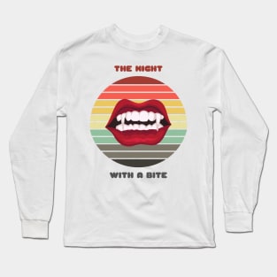 Sunset Fangs / Night With a Bite Long Sleeve T-Shirt